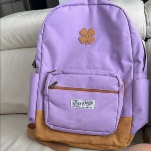 Lucky Brand Lavender and Camel Backpack